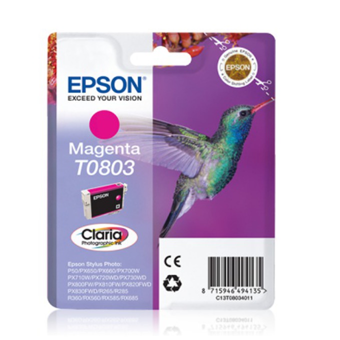 Касета за EPSON STYLUS PHOTO R 265/R285/R360/RX560 - Magenta - P№ C13T08034010