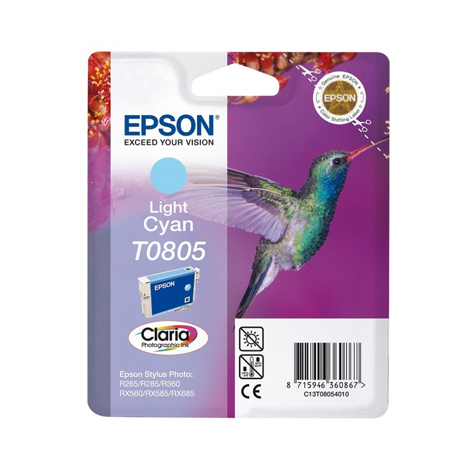 Касета за EPSON STYLUS PHOTO R 265/R285/R360/RX560 - Light cyan - P№ C13T08054010