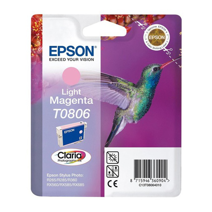 Касета за EPSON STYLUS PHOTO R 265/R285/R360/RX560 - Light magenta - P№ C13T08064010