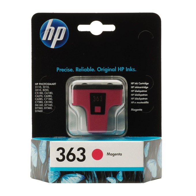 Касета HEWLETT PACKARD PS3110/3210/3310/D6160/D7160/D7260/D7360/D7460/PSC5180/C6180/C6270/C6280/C6285/C7180/C7280/C8180/PS8250 - Magenta /363/ - P№ C8772EE - заб.: 3.5ml
