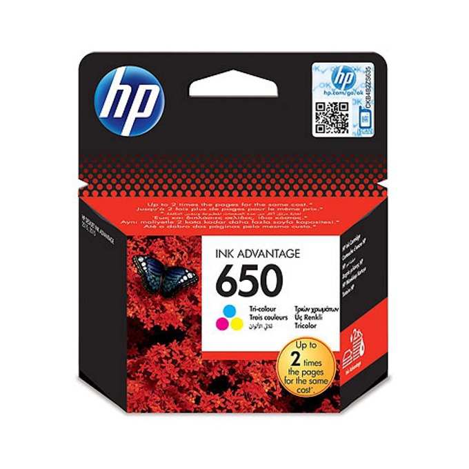 Касета HEWLETT PACKARD Deskjet ink advantage 2515/3515 - Color - (650) - P№ CZ102AE - заб.: 200 брой копия