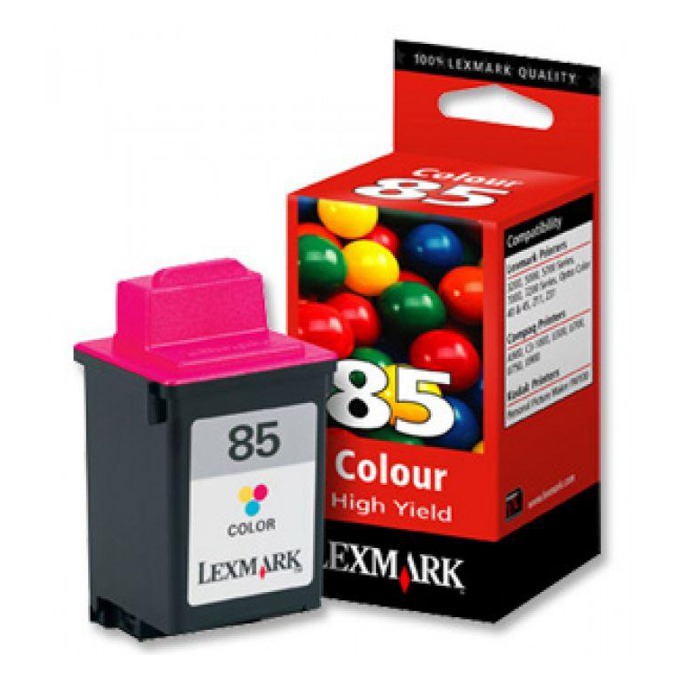 Касета LEXMARK ColorJetPrinter 3200/5000/5700/7000/7200 - Color high yield - P№ 12A1985E /85/ - заб.: 470p