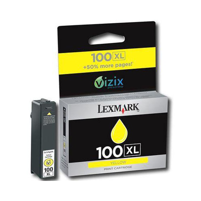 Касета LEXMARK S305/405/505/605/PRO 205/703/705/706/803/805/903/904/905 - Yellow high yield - Return program - P№ 14N1071E /100XL/ - заб.: 600p
