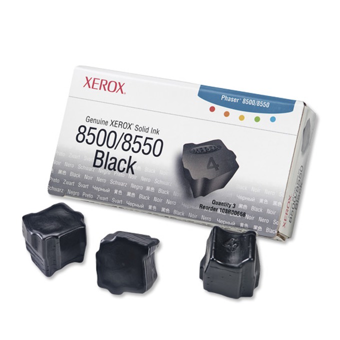 Мастило за XEROX ColorStix за PHASER 8500/8550 - ink 3 Black Sticks - P№ 108R00668 - заб.: 3000k