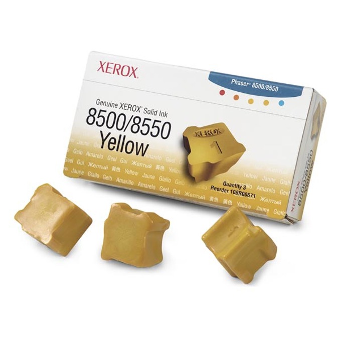 Мастило за XEROX ColorStix за PHASER 8500/8550 - ink 3 Yellow Sticks - P№ 108R00671 - заб.: 3000k