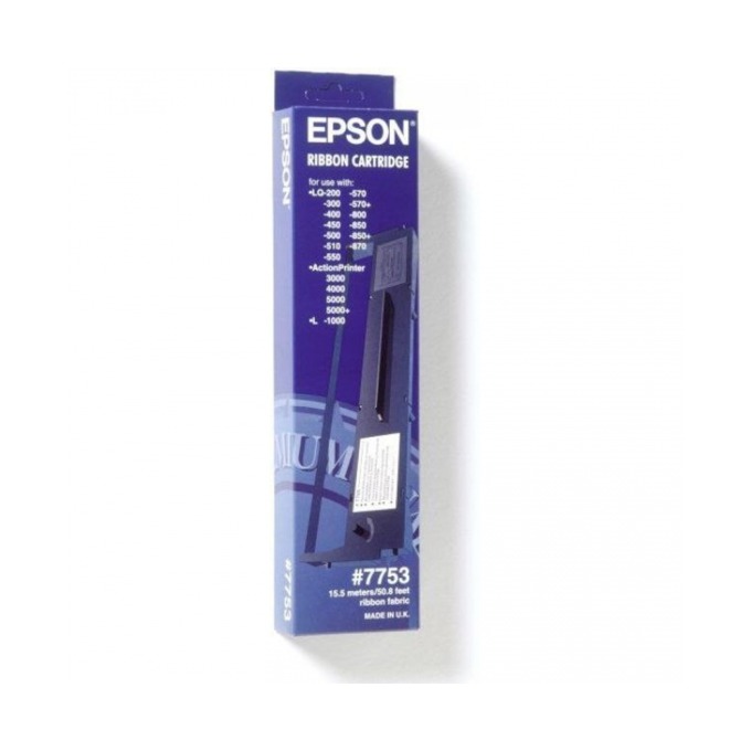Лента за матричен принтер EPSON LQ-200/300/300+/400/450/500/550/570/580/800/850/870 - (7753) - P№ C13S015021