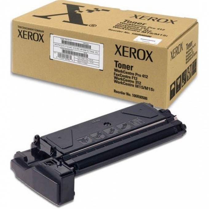 TОНЕР касета за копирна машина XEROX WorkCentre 412/312/M15/M15i /FC F12 - P№ 106R00586 - заб.: 6000k