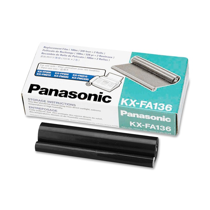 Тт лента за PANASONIC KX-FM 131/330/KX-FP 105/300 - 2 rolls - P№ KX-FA136 - заб.: 2x100m