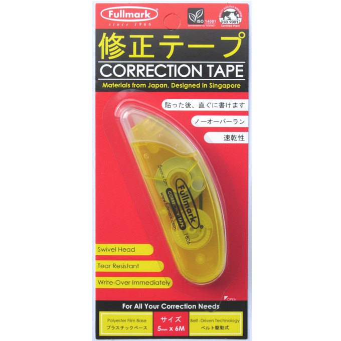 Лентов коректор Fullmark CORTAPE06YW