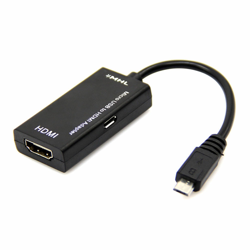 Адаптер DeTech от USB Micro B(5-pin)(м) към HDMI(ж) MHL