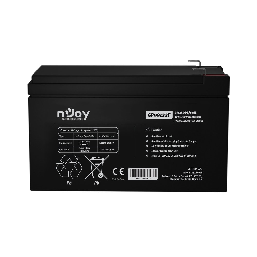 Акумулаторна батерия nJoy GP09122F (BTVACIUOCTO2FCW01B)