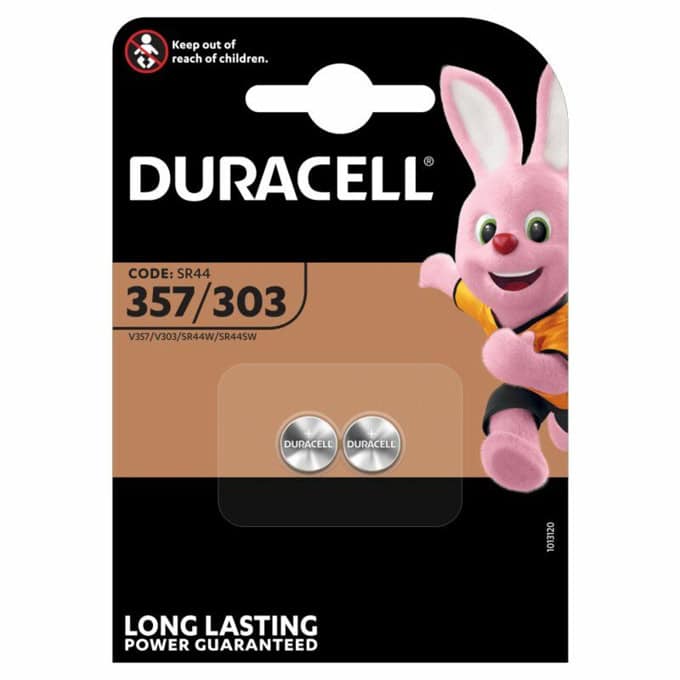Батерия сребърна Duracell 303/357