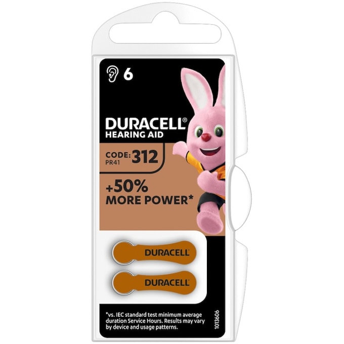 Батерии цинкови Duracell ZA312-D6