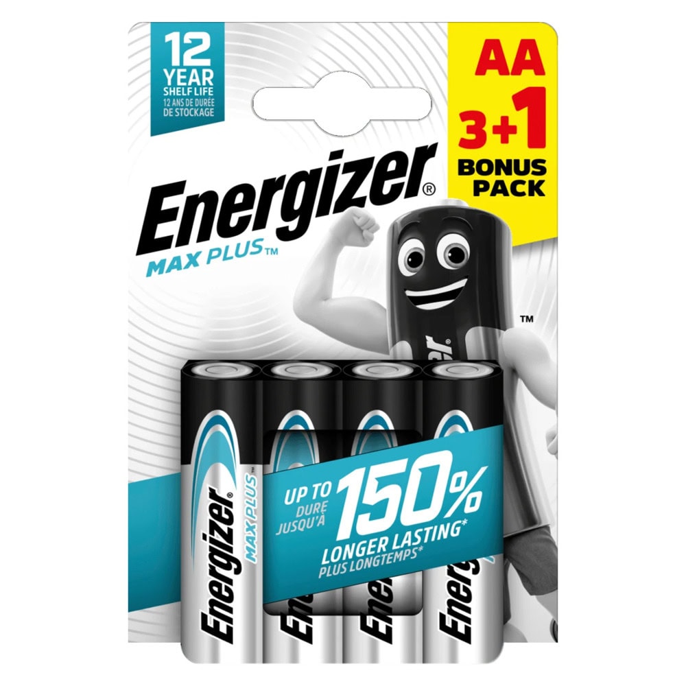 Батерии алкални Energizer Max Plus