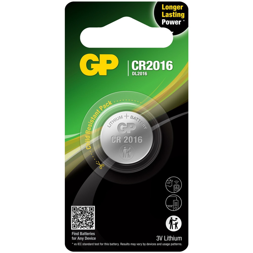 Батерия литиева GP CR2016