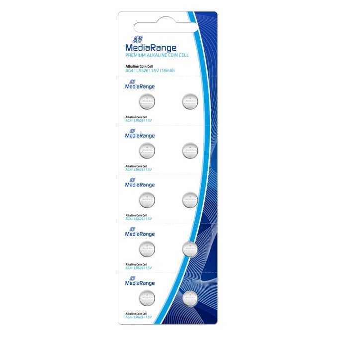Батерии алкални MediaRange Premium Coin Cells MRBAT111 AG4 (LR626)