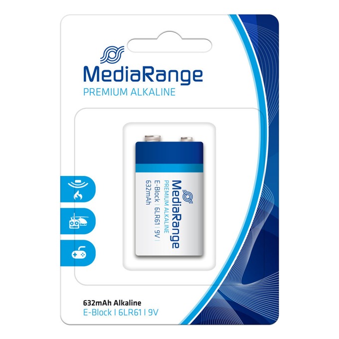 Батерия алкална MediaRange Premium E-Block MRBAT107 6LR61