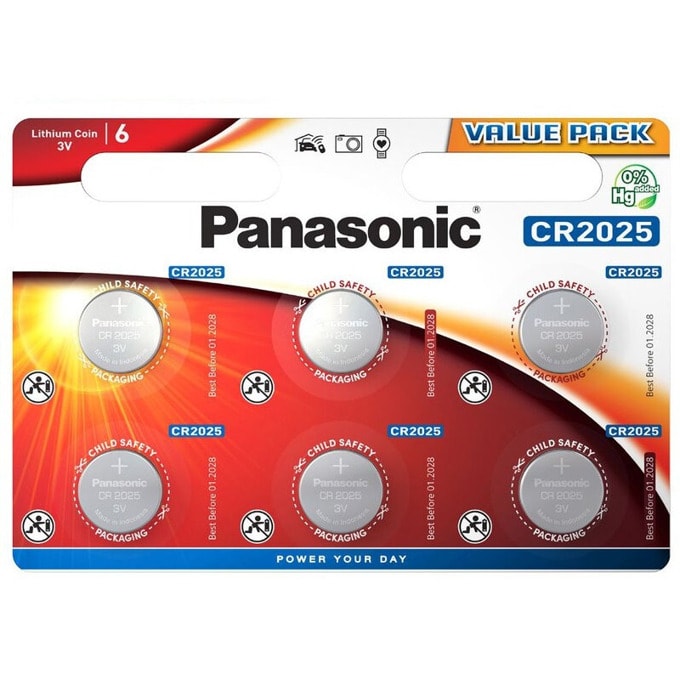 Батерии литиеви Panasonic CR-2025EL/6BP