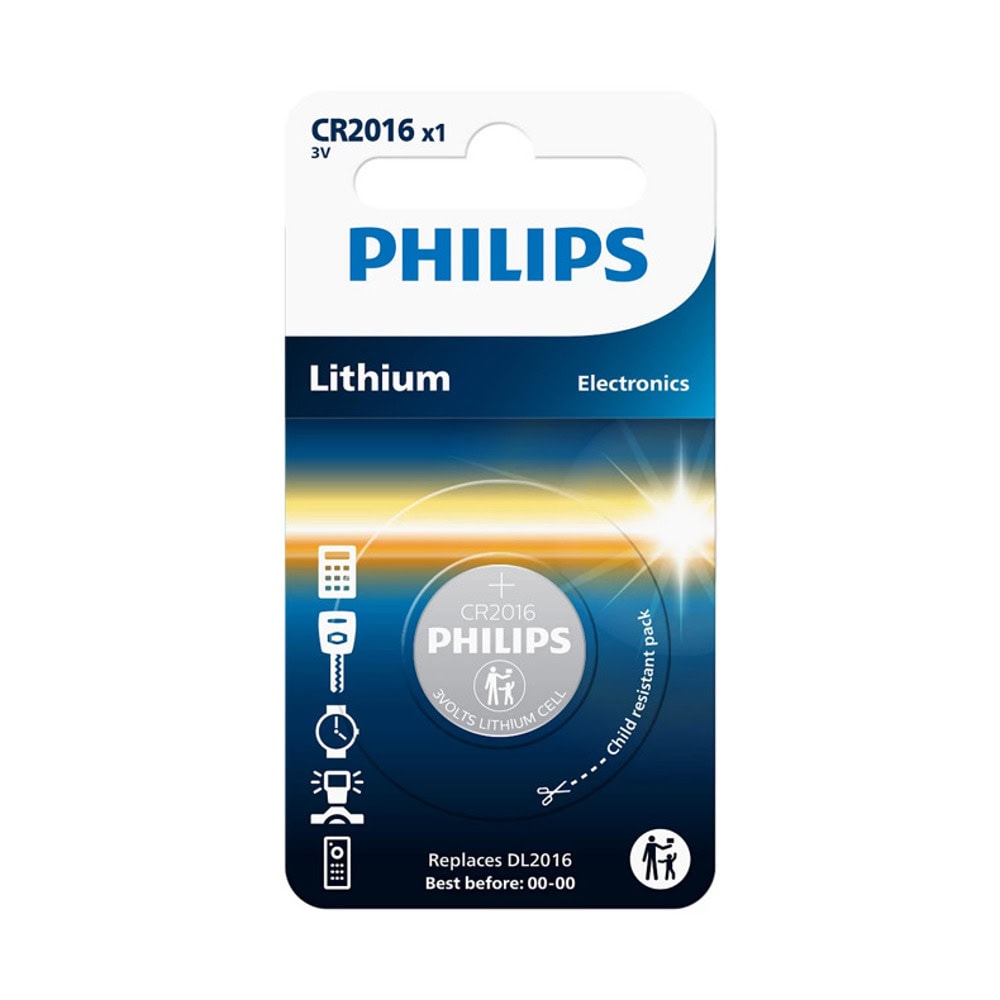 Батерия литиева Philips CR2016