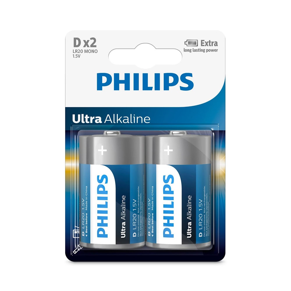Батерии алкални Рhilips Ultra LR20(D)