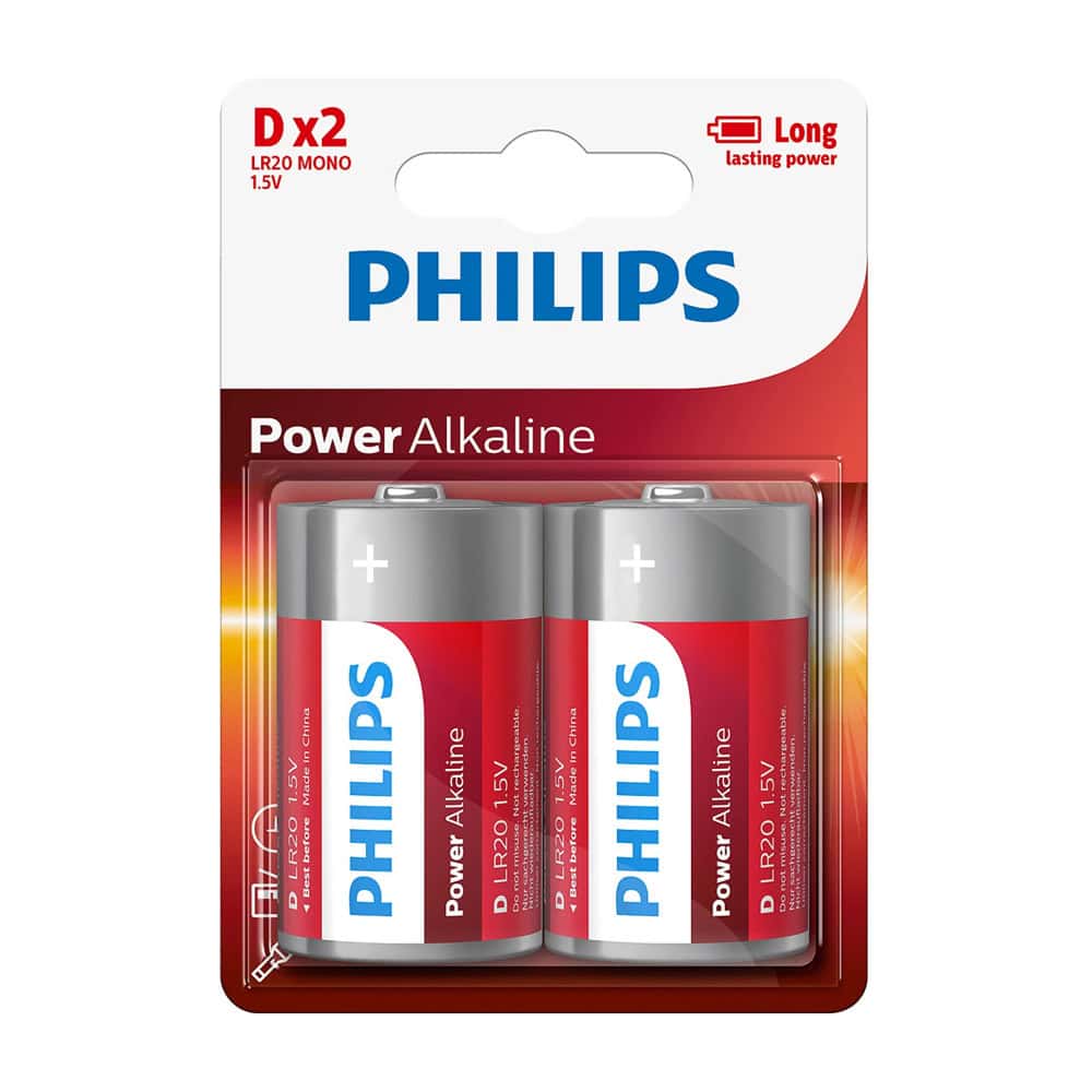 Батерии алкални Рhilips Power LR20(D)