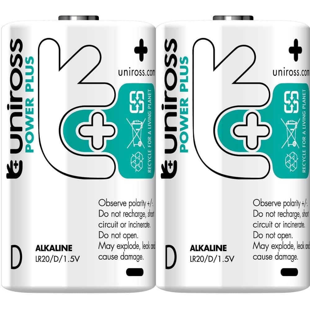 Батерии алкални Uniross D Power Plus 8285