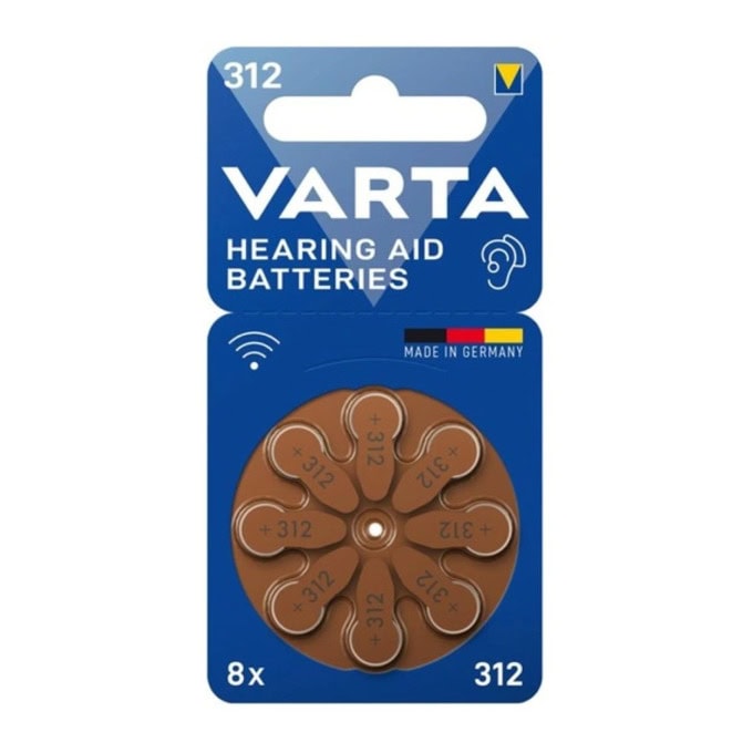 Батерии цинкови Varta 312 BLI 8