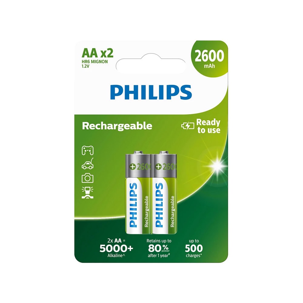 Батерии 2x Philips Rechargeable AA