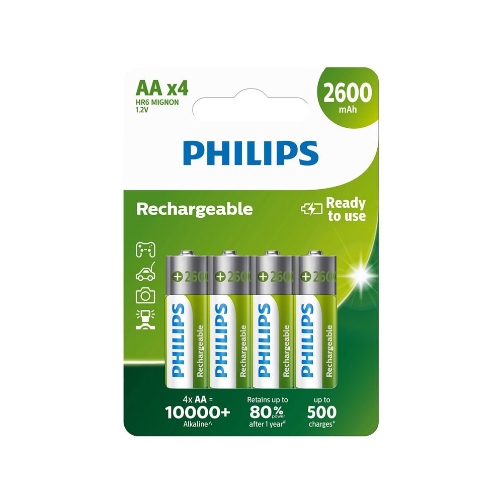 Батерии 4x Philips Rechargeable AA