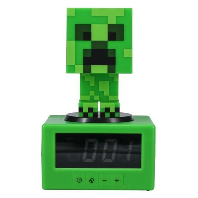 Часовник/будилник Paladone Minecraft - Creeper Icon Alarm Clock