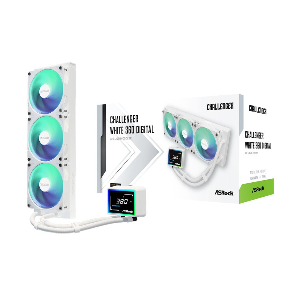 Водно охлаждане за процесор ASRock Challenger White 360 Digital