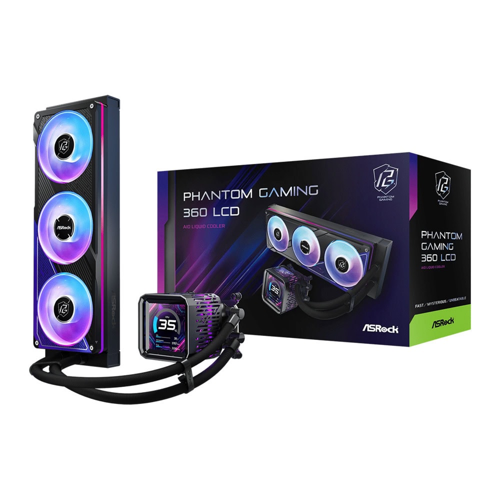 Водно охлаждане за процесор ASRock Phantom Gaming 360 LCD