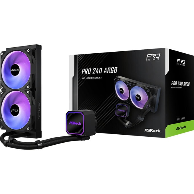 Водно охлаждане за процесор Asrock Pro 240 ARGB