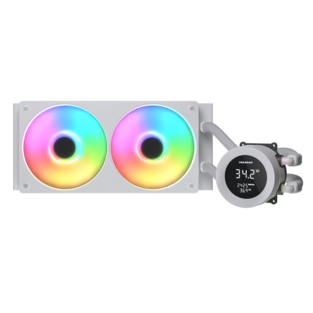 Водно охлаждане за процесор Cougar Gaming Poseidon Vistek ARGB 240 White
