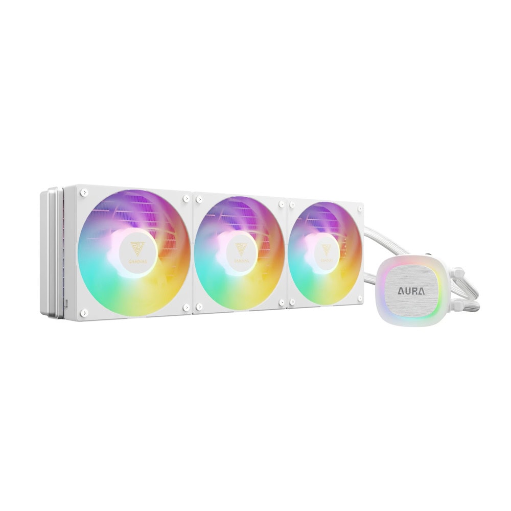Водно охлаждане за процесор Gamdias AURA GL360 v2 WH