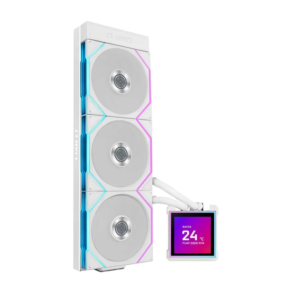 Водно охлаждане за процесор Lian Li HydroShift II LCD-S 360 TL White