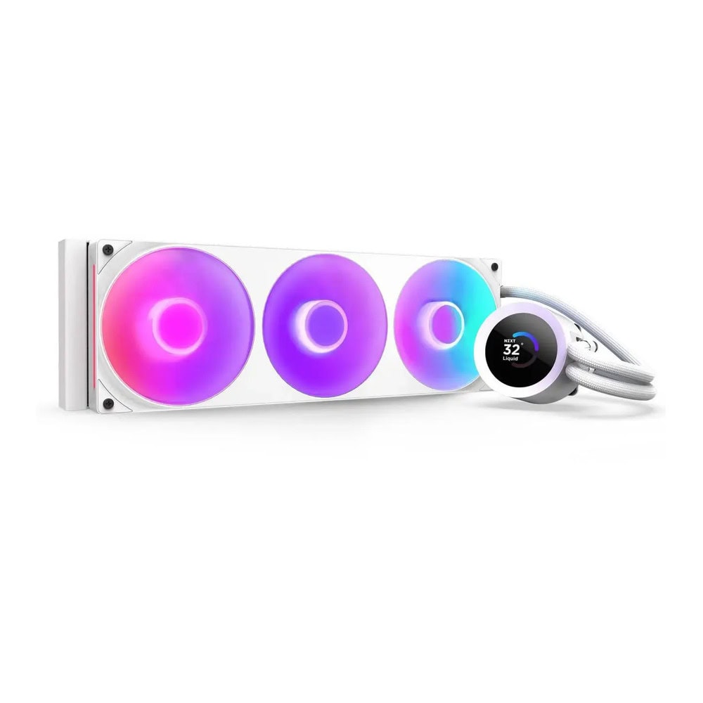 Водно охлаждане за процесор NZXT Kraken Plus 360 RGB White