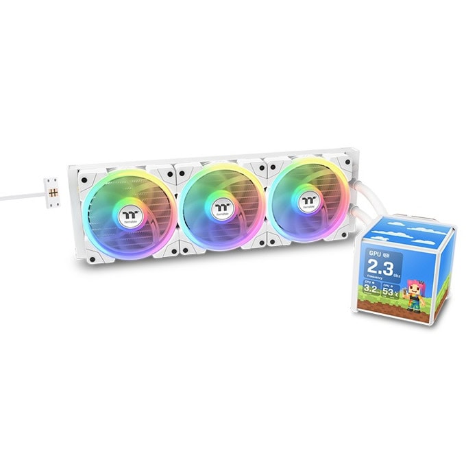 Водно охлаждане за процесор Thermaltake MINECUBE 360 Ultra ARGB Sync Snow Edition