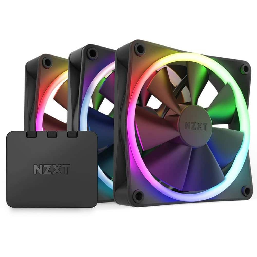 Вентилатори 120mm NZXT F120 RGB Triple Pack Black (RF-R12TF-B1)