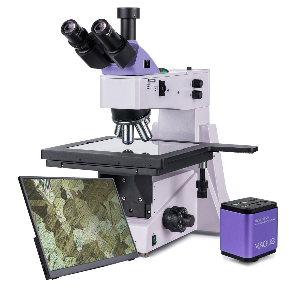 Металургичен тринокулярен цифров микроскоп MAGUS Metal D650
