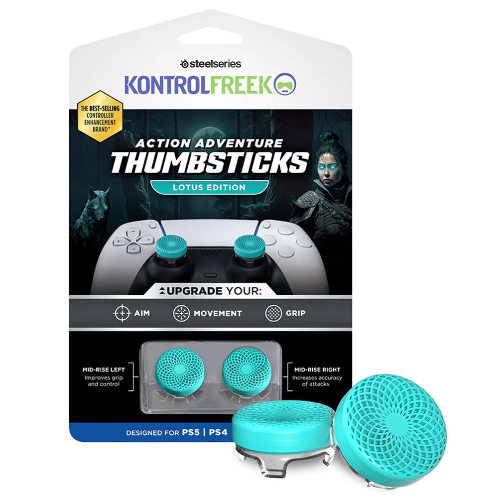 Сменяеми бутончета Thumb Grips KontrolFreek Action Adventure Lotus Edition (7102-PS5)