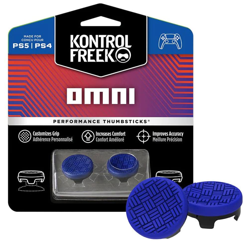 Сменяеми бутончета Thumb Grips KontrolFreek Performance Thumbsticks OMNI Blue (8700-PS5)