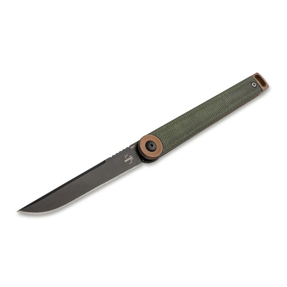 Джобен нож Boker Solingen Plus Kaizen Green Canvas Micarta