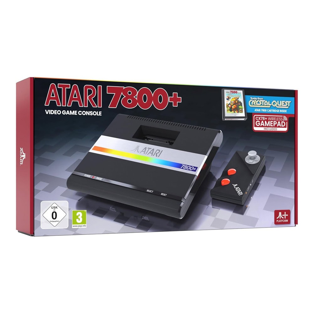 Конзола Atari 7800+ с подарък игра за конзола Bentley Bear's Crystal Quest