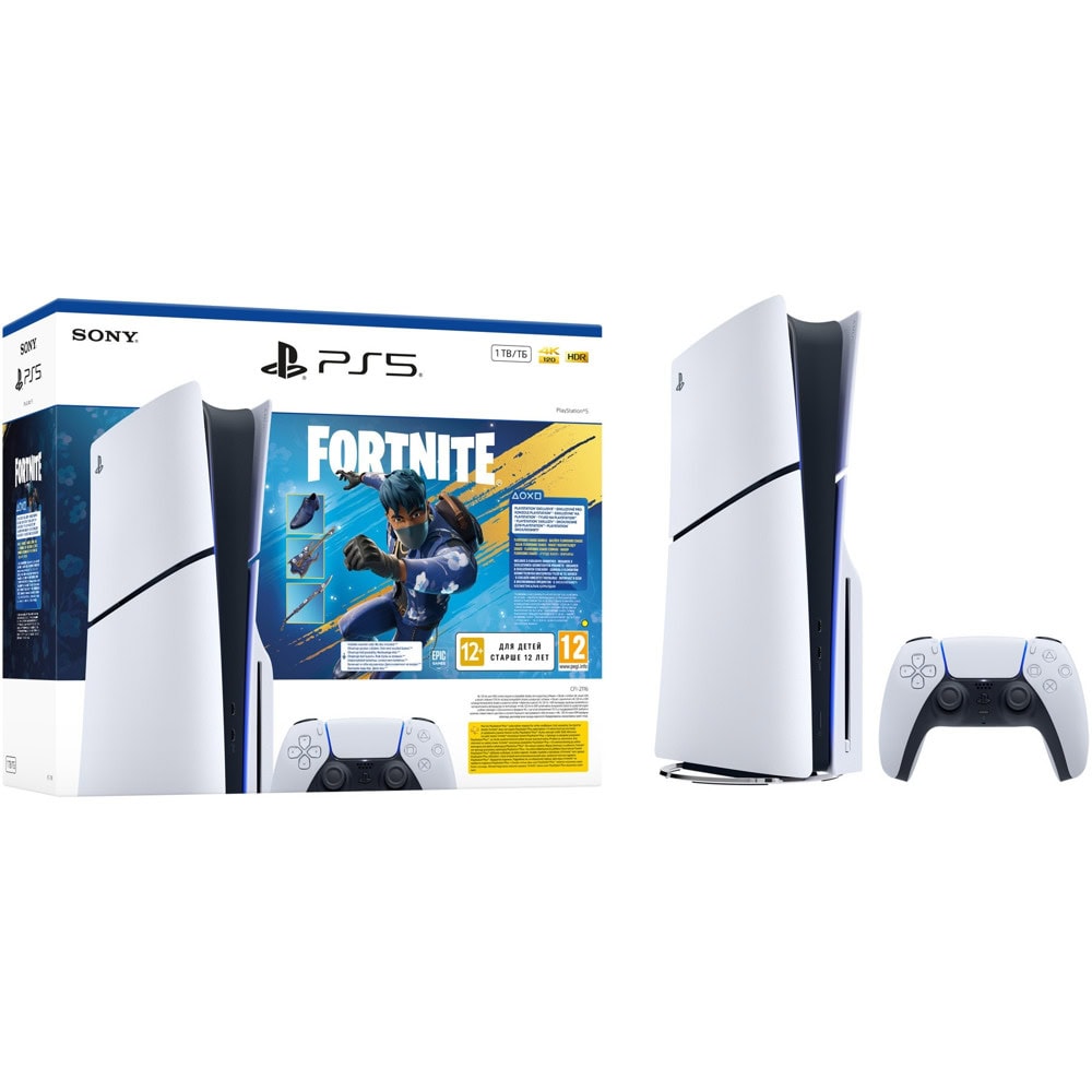 Конзола PlayStation 5 (PS5 Slim) Fortnite Flowering Chaos Bundle