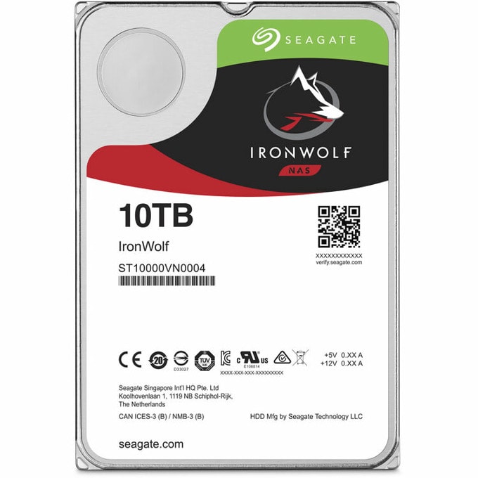 Твърд диск 10TB Seagate IronWolf NAS ST10000VN000
