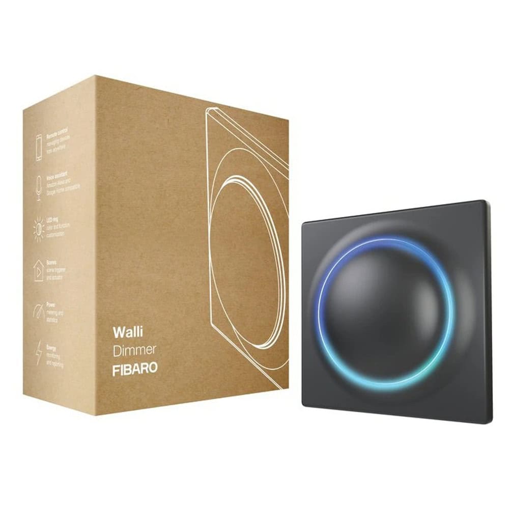 Смарт превключвател Fibaro Walli Dimmer Anthracite (FGWDEU-111-8)