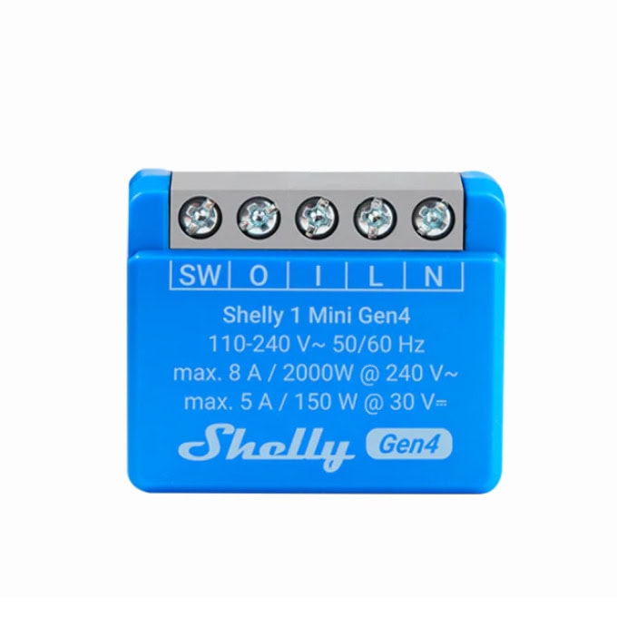 WiFi реле Shelly 1 Mini Gen4