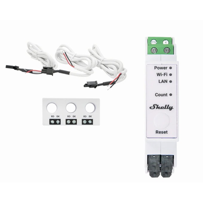 WiFi реле за DIN шина Shelly Pro 3EM 3CT 63
