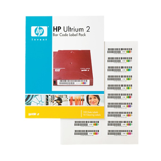 Хартия HP LTO2 Ultrium Bar Code label pack (110 pack)